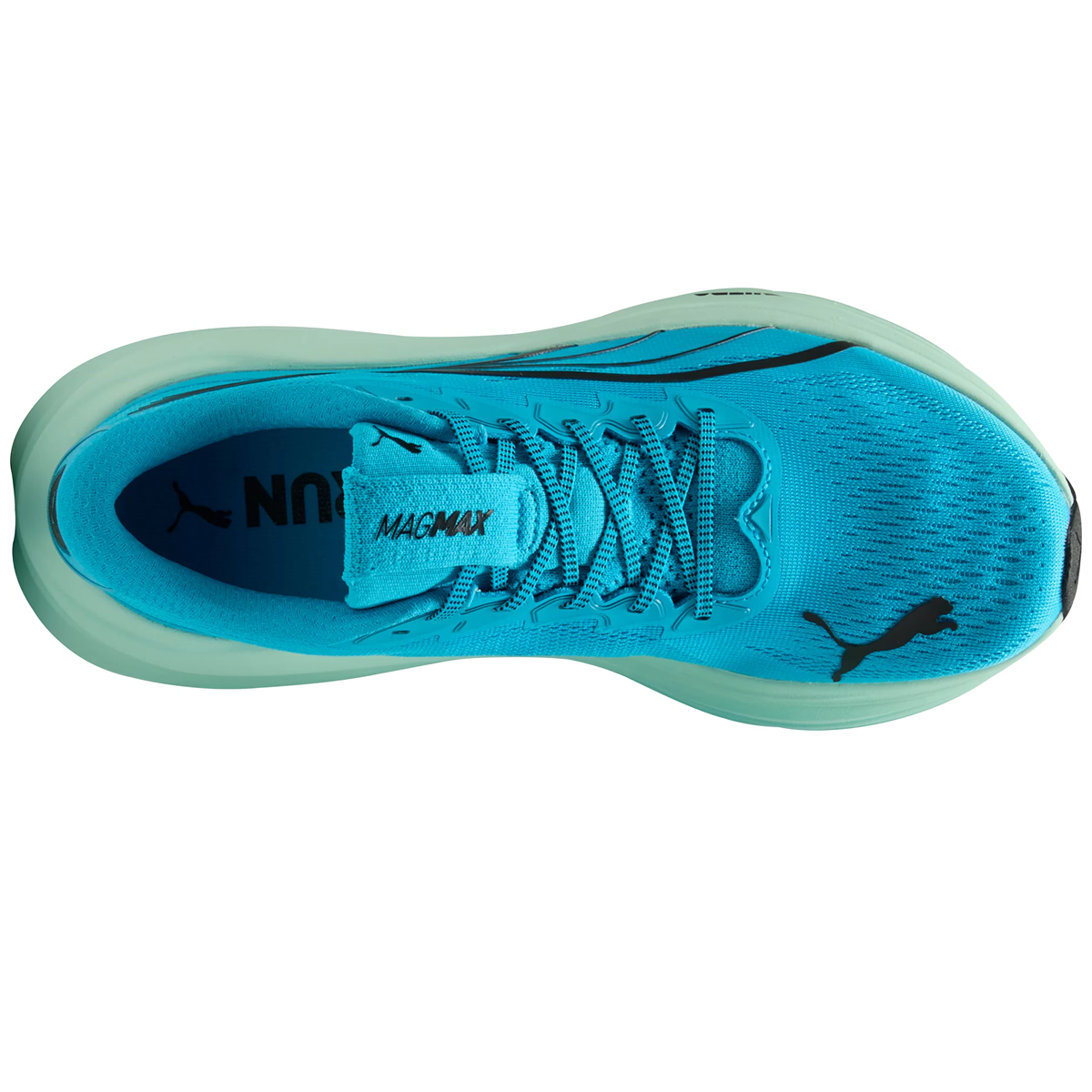 Puma Magmax Nitro Running Shoes - Mens - Speed Blue/Mint Melt