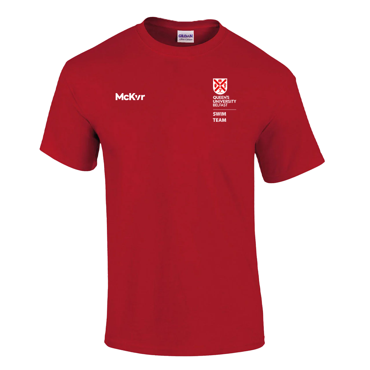 Mc Keever Queens Swim Cotton Tee - Adult - Red