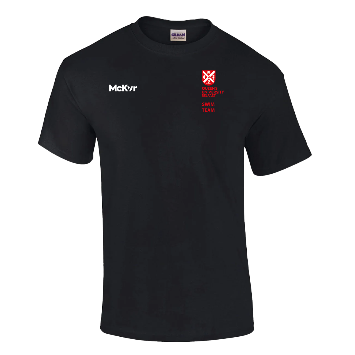 Mc Keever Queens Swim Cotton Tee - Adult - Black