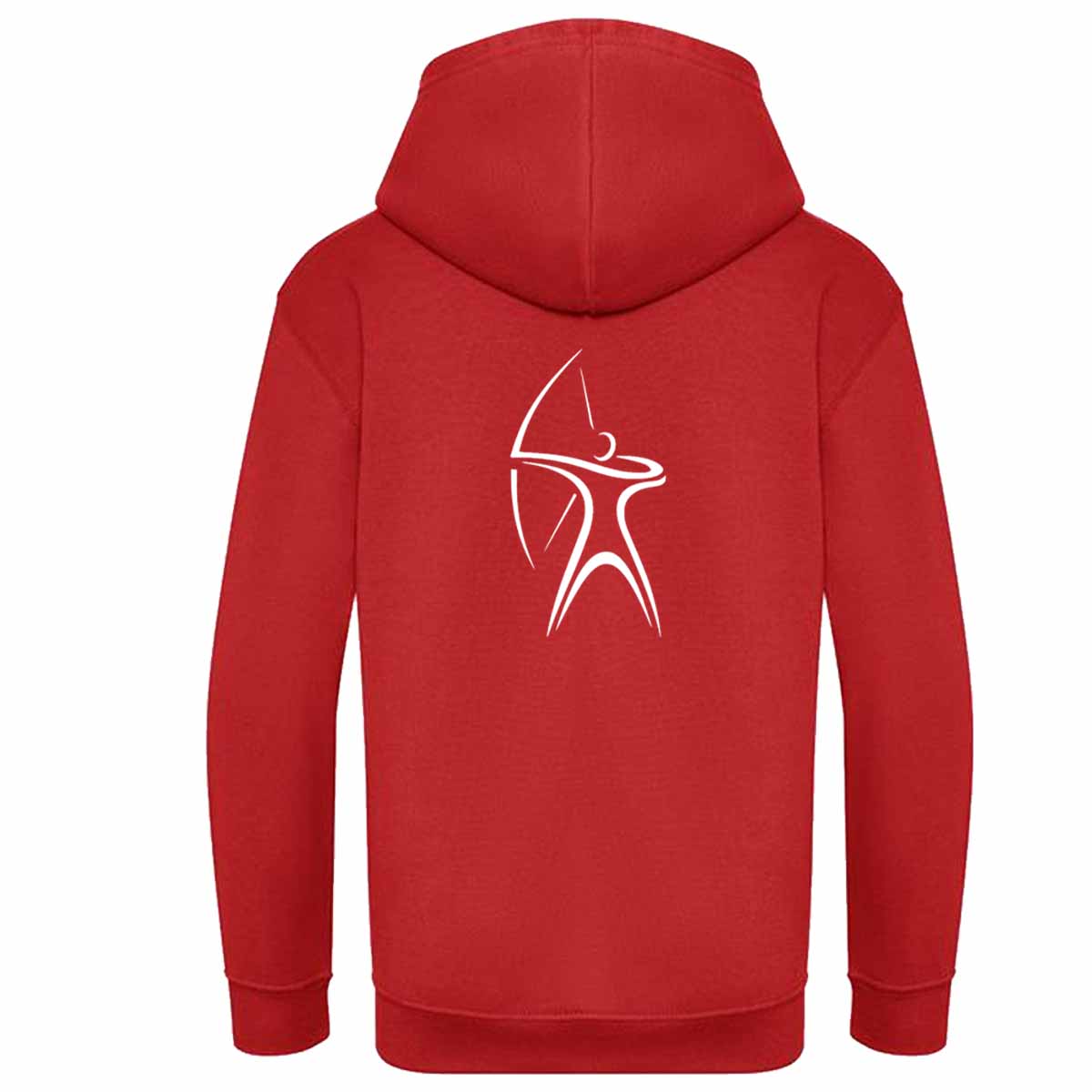 Mc Keever Queens Archery College Hoodie - Adult - Fire Red