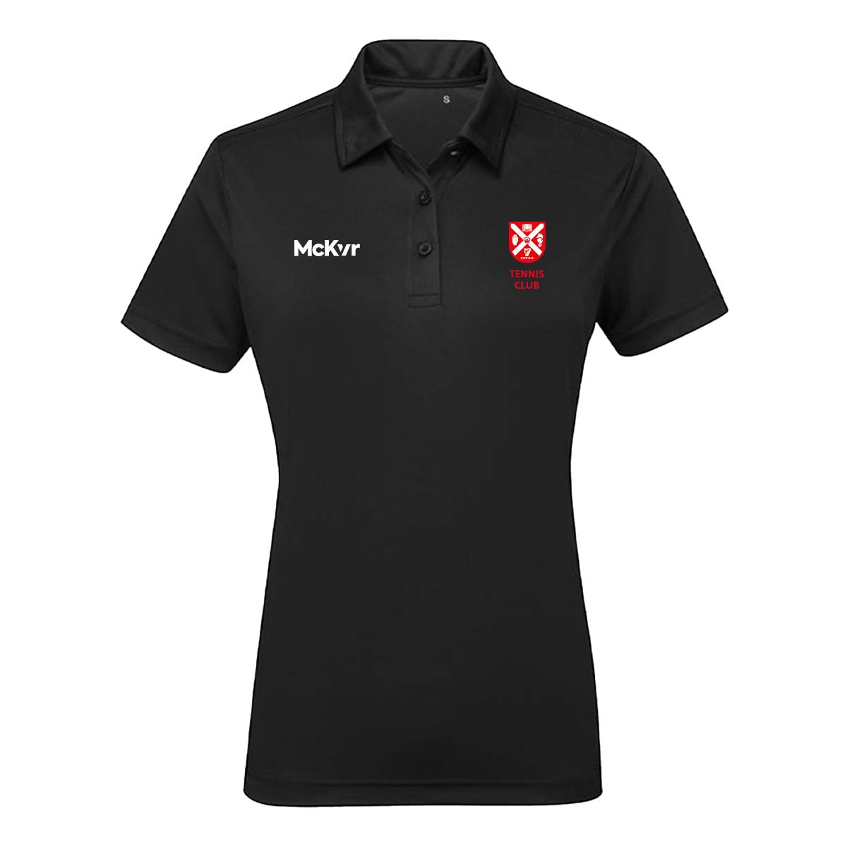 Mc Keever Queens Tennis Panelled Polo Top - Womens - Black
