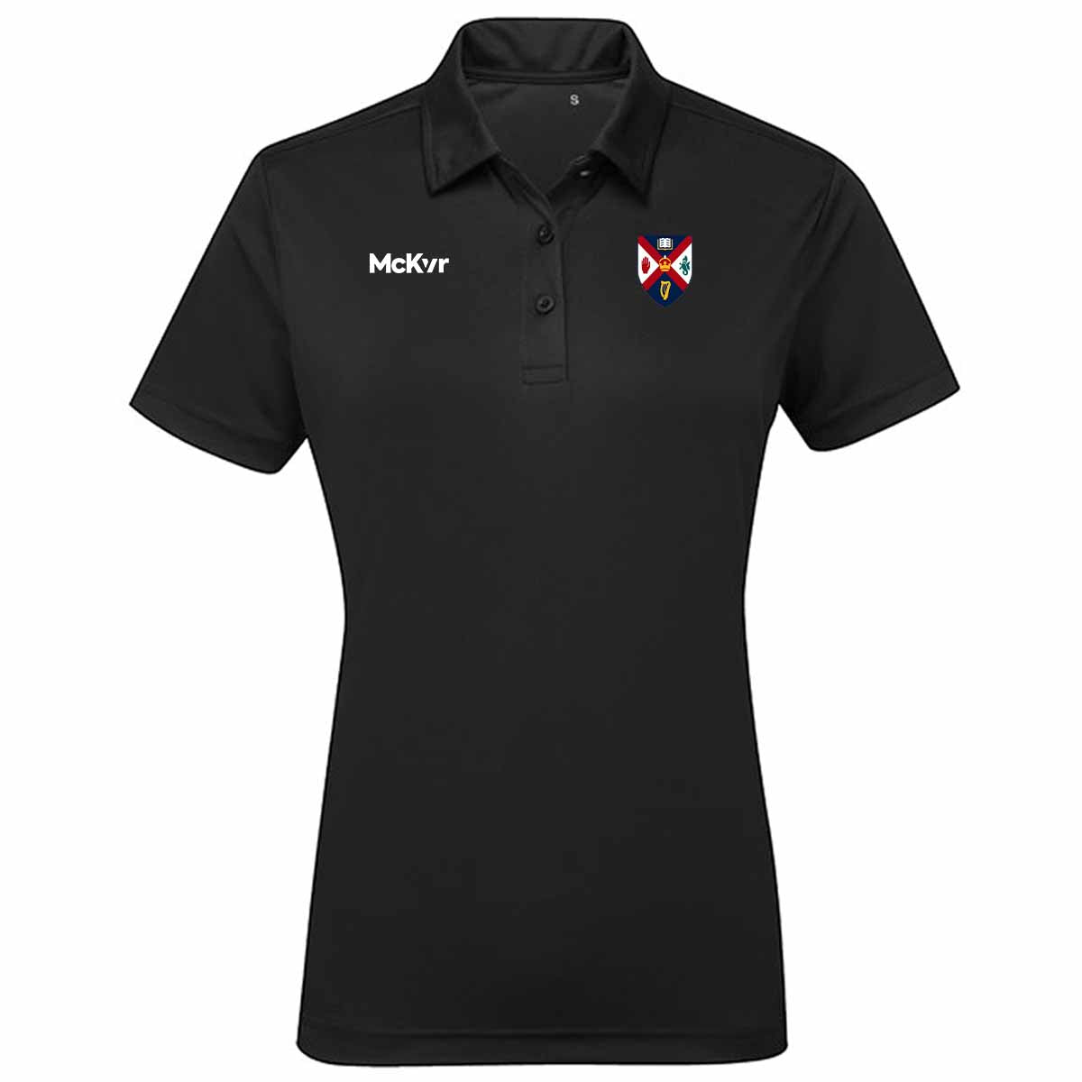 Mc Keever Queens Archery Panelled Polo Top - Womens - Black