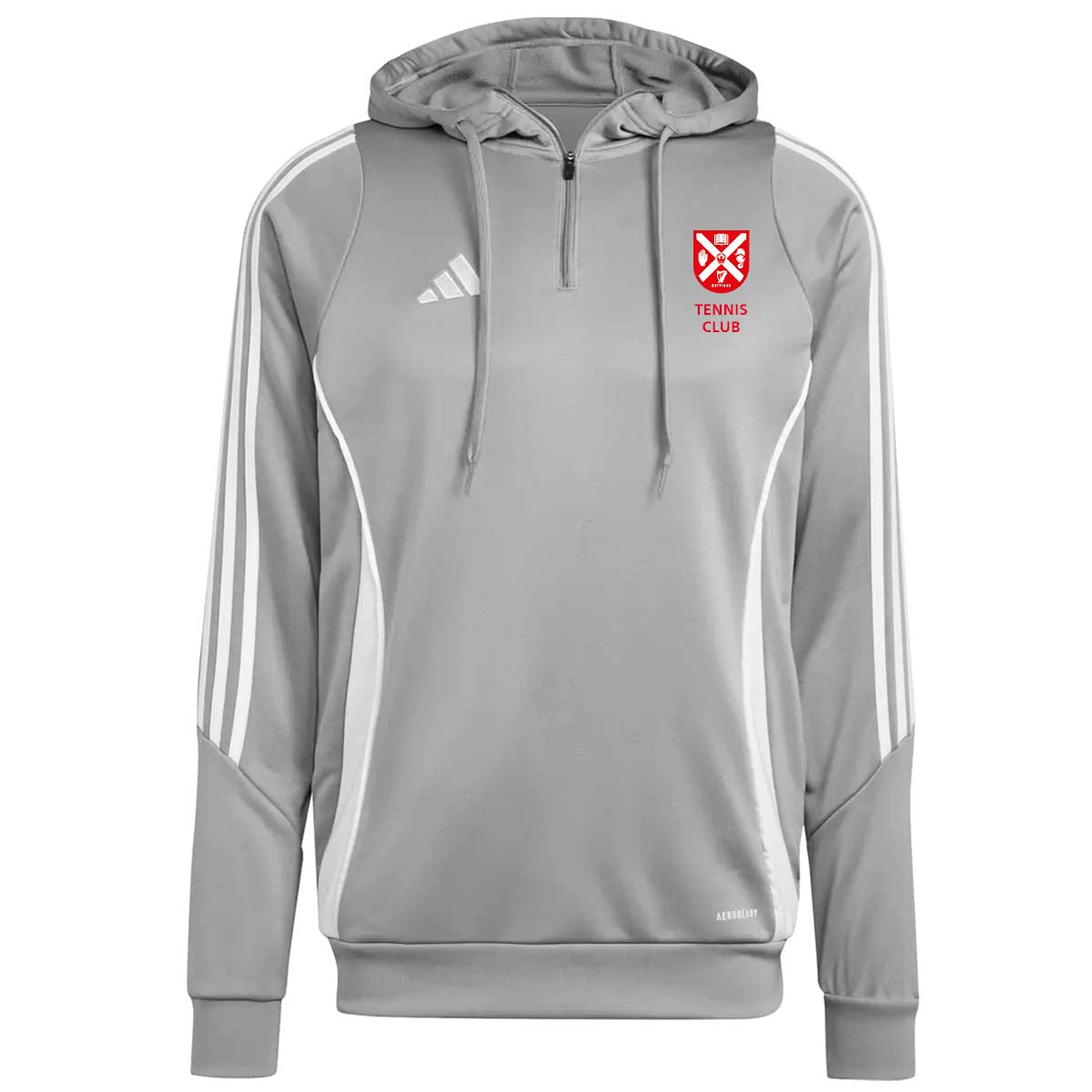adidas Club Queens Tennis Tiro 24 Training Hoodie - Adult - Grey