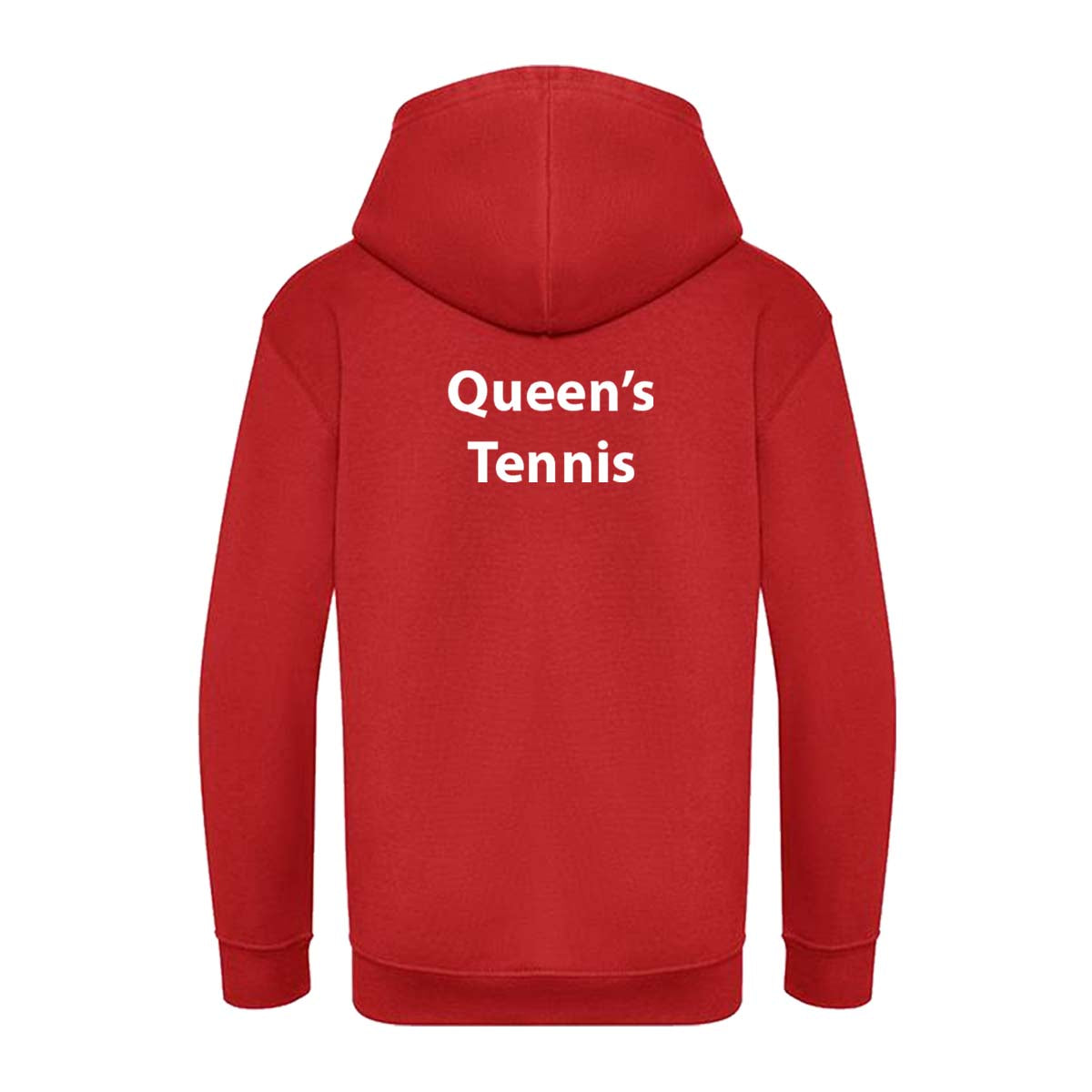 Mc Keever Queens Tennis College Hoodie - Womens - Fire Red