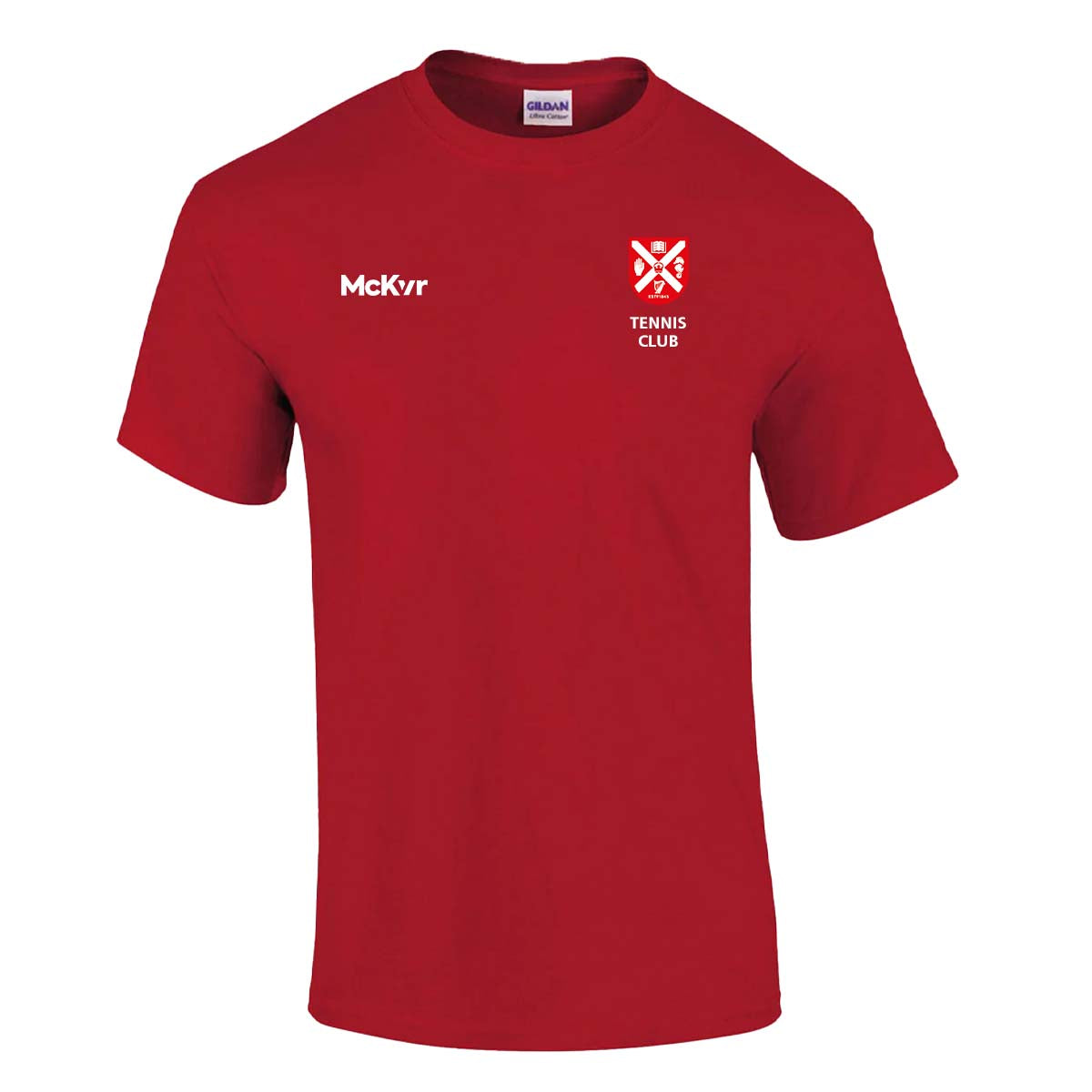 Mc Keever Queens Tennis Cotton Tee - Adult - Red