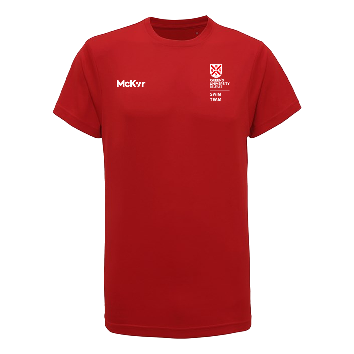 Mc Keever Queens Swim Performance Tee - Adult - Fire Red