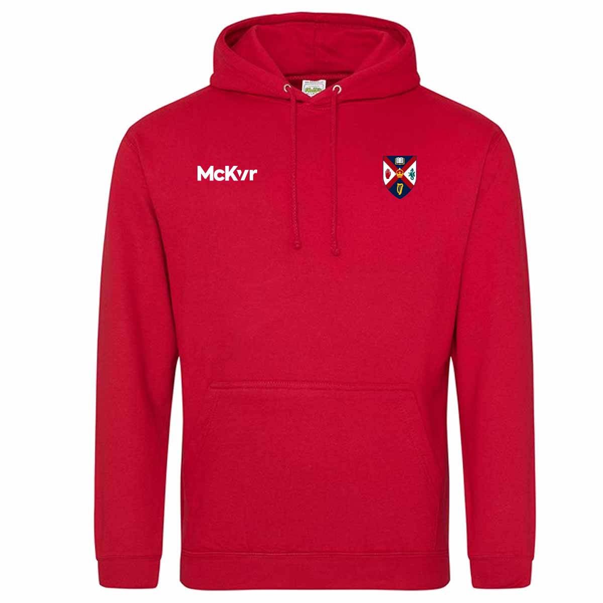 Mc Keever Queens Archery College Hoodie - Adult - Fire Red