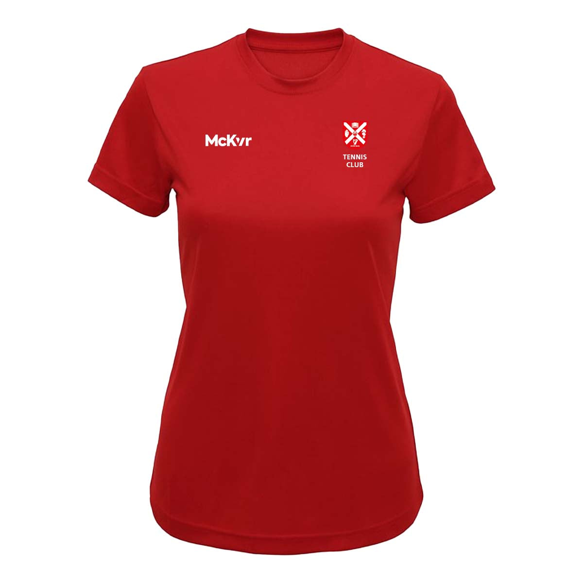 Mc Keever Queens Tennis Performance Tee - Womens - Fire Red