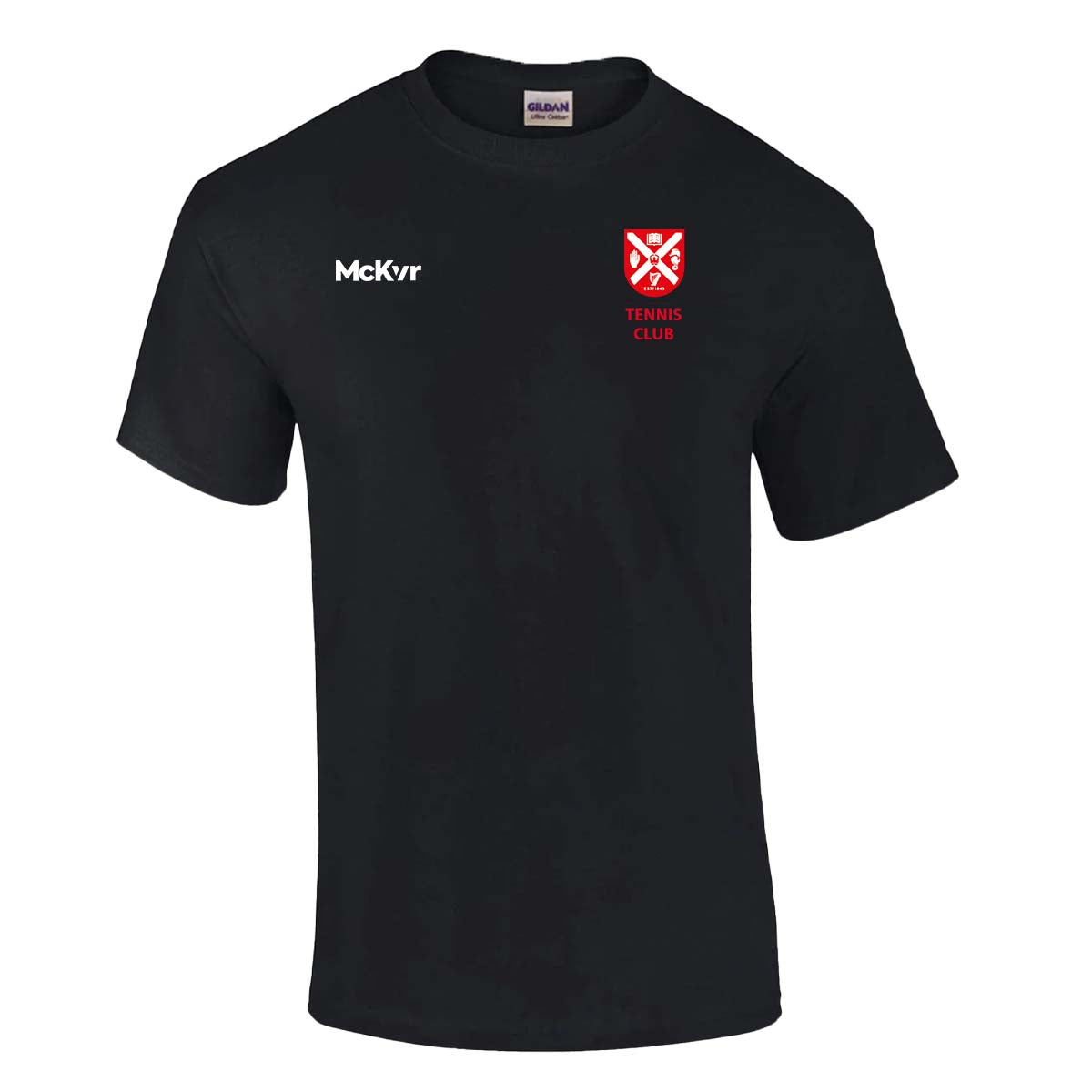 Mc Keever Queens Tennis Cotton Tee - Adult - Black