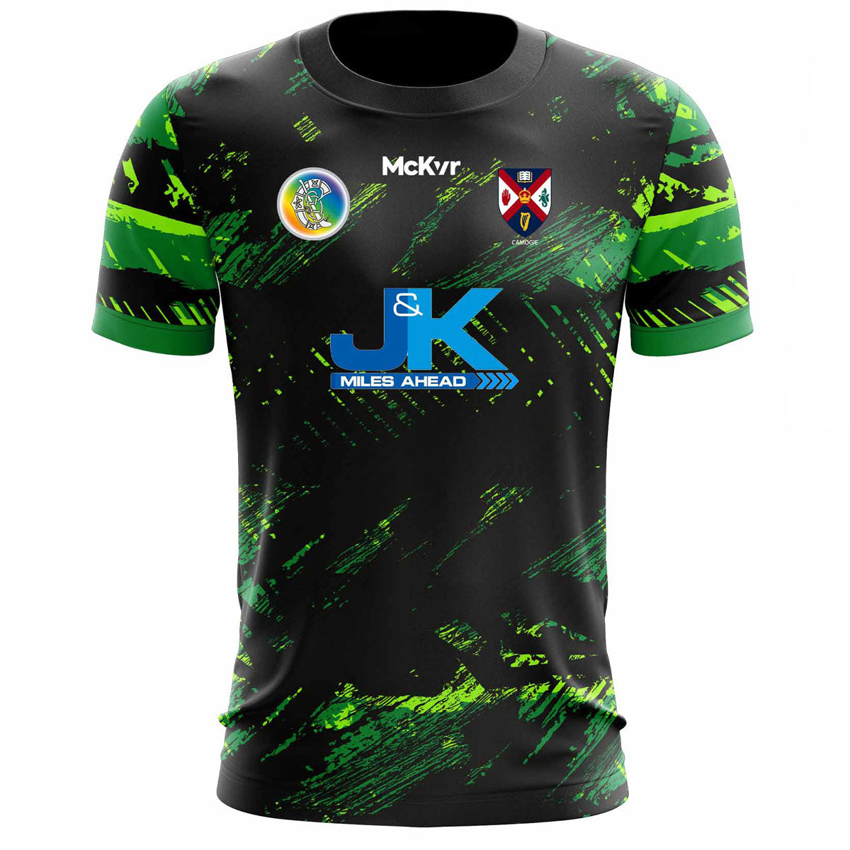 Mc Keever Queens Camogie Training Jersey - Womens - Black/Green