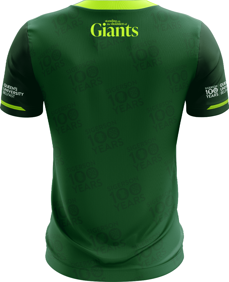 Mc Keever Queens GAA Sigerson 100 Years Playing Jersey - Adult - Green Player Fit