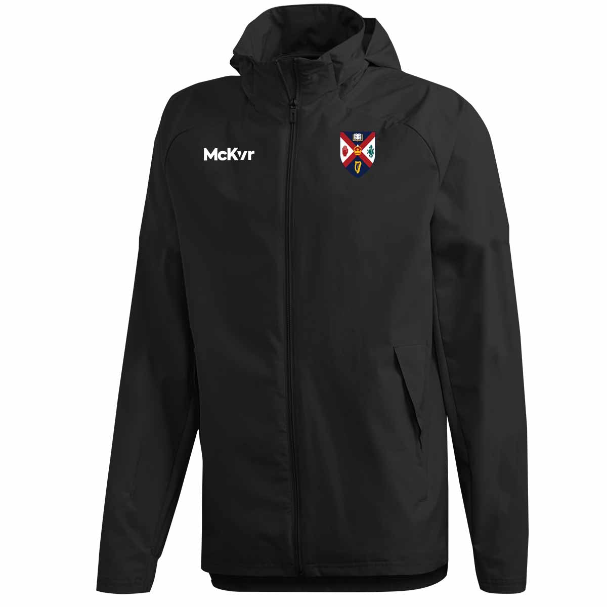Mc Keever Queens Athletics Core 22 Rain Jacket - Adult - Black