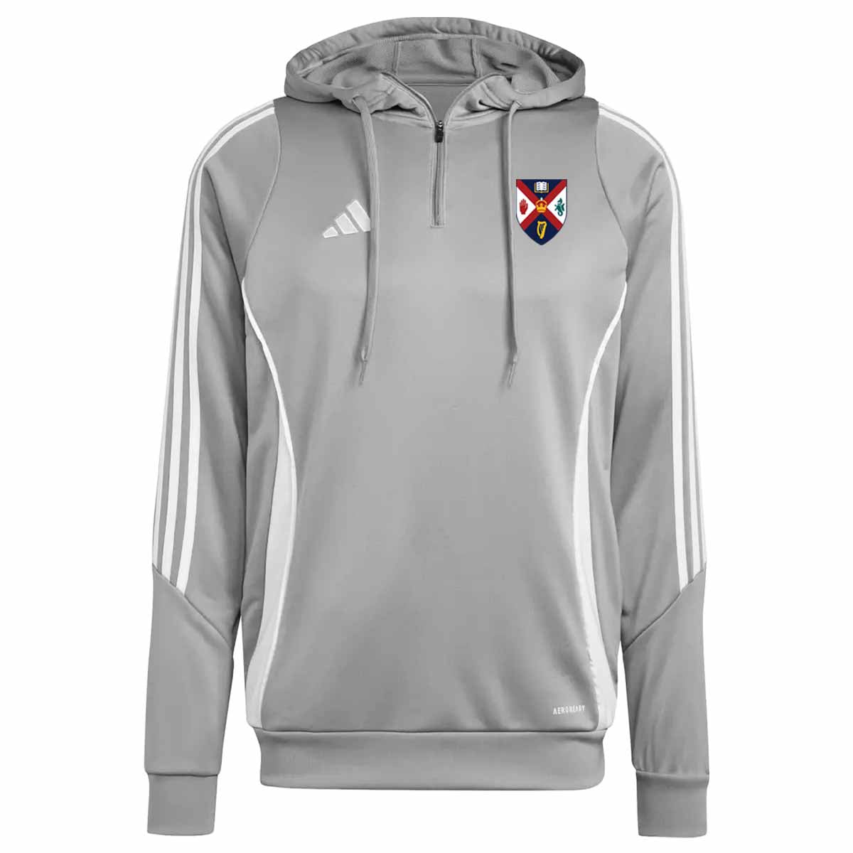 adidas Club Queens Ladies Basketball Tiro 24 Training Hoodie - Adult - Grey