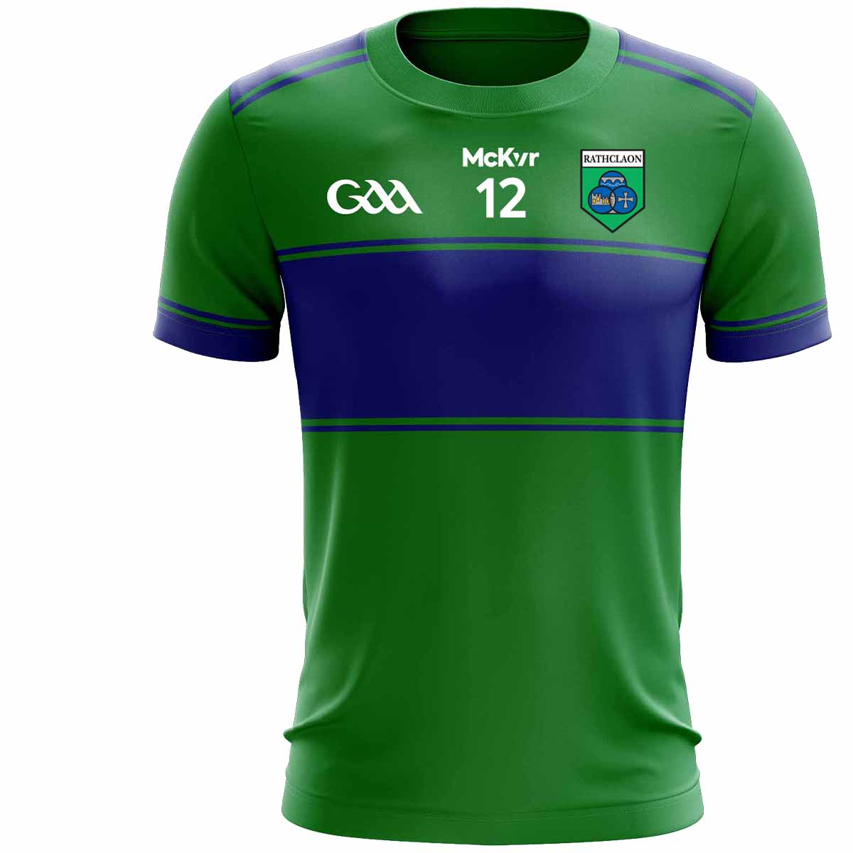 Mc Keever Rathcline GAA Numbered Playing Jersey - Adult - Green Player Fit