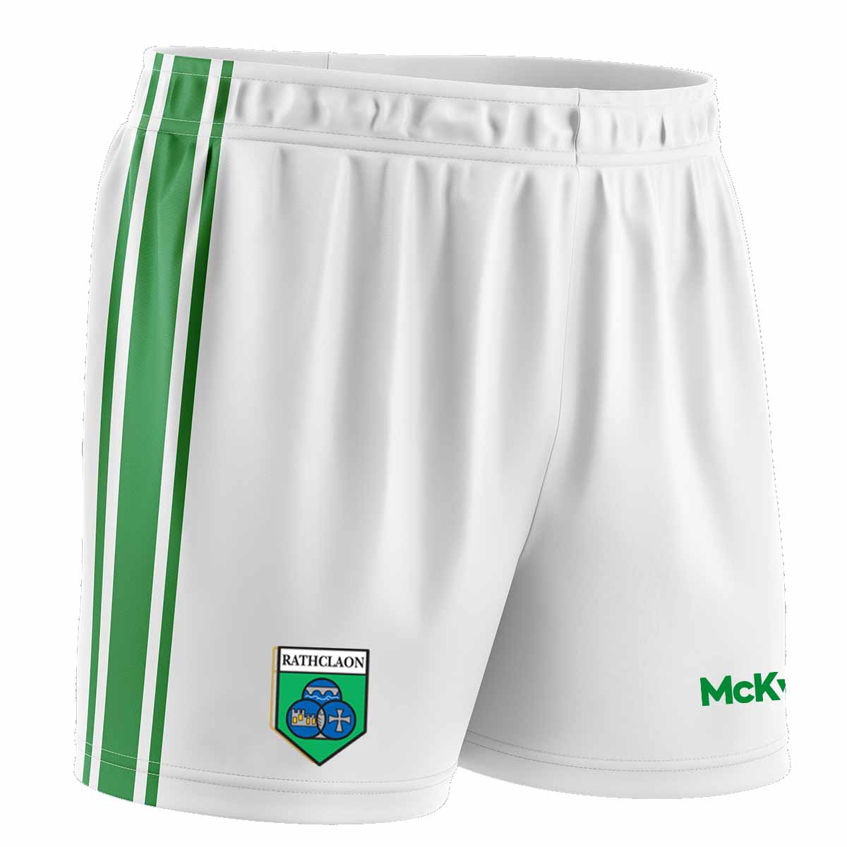 McKvr Rathcline GAA Playing Short - Womens - White – McKeever Sports IE