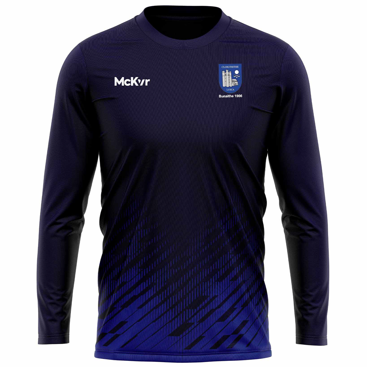 Mc Keever Round Towers Lusk Long Sleeve Tech Top - Youth - Navy