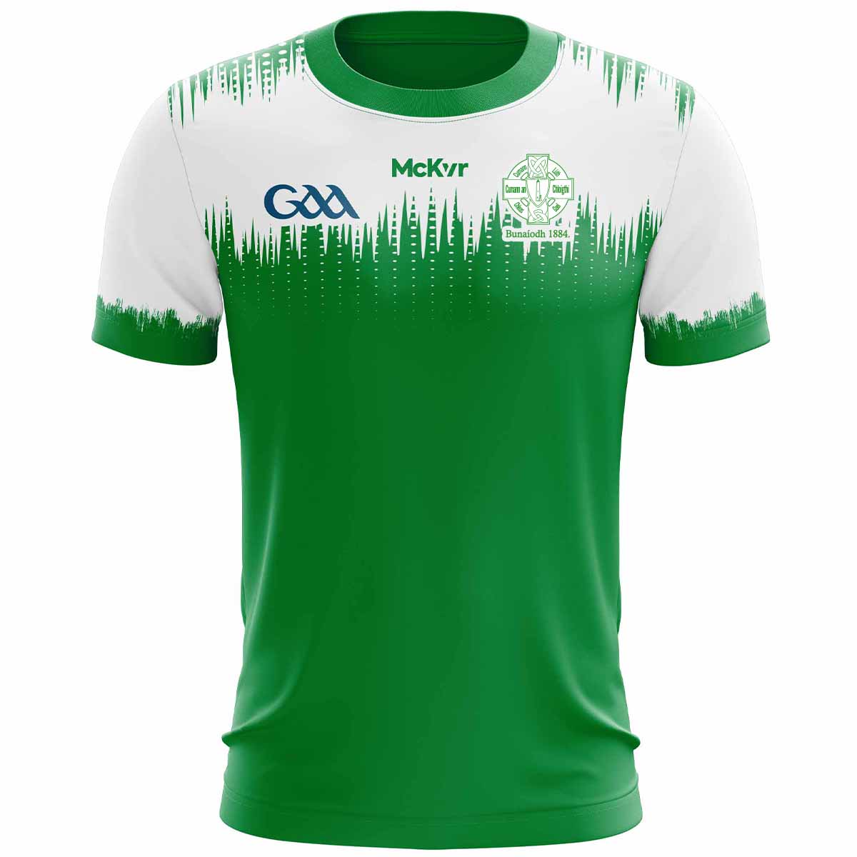 McKvr Round Tower GAA Clondalkin Training Jersey - Adult - Emerald/White