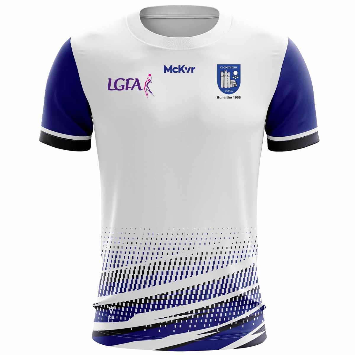 Mc Keever Round Towers LGFA Lusk Training Jersey - Adult - White Player Fit