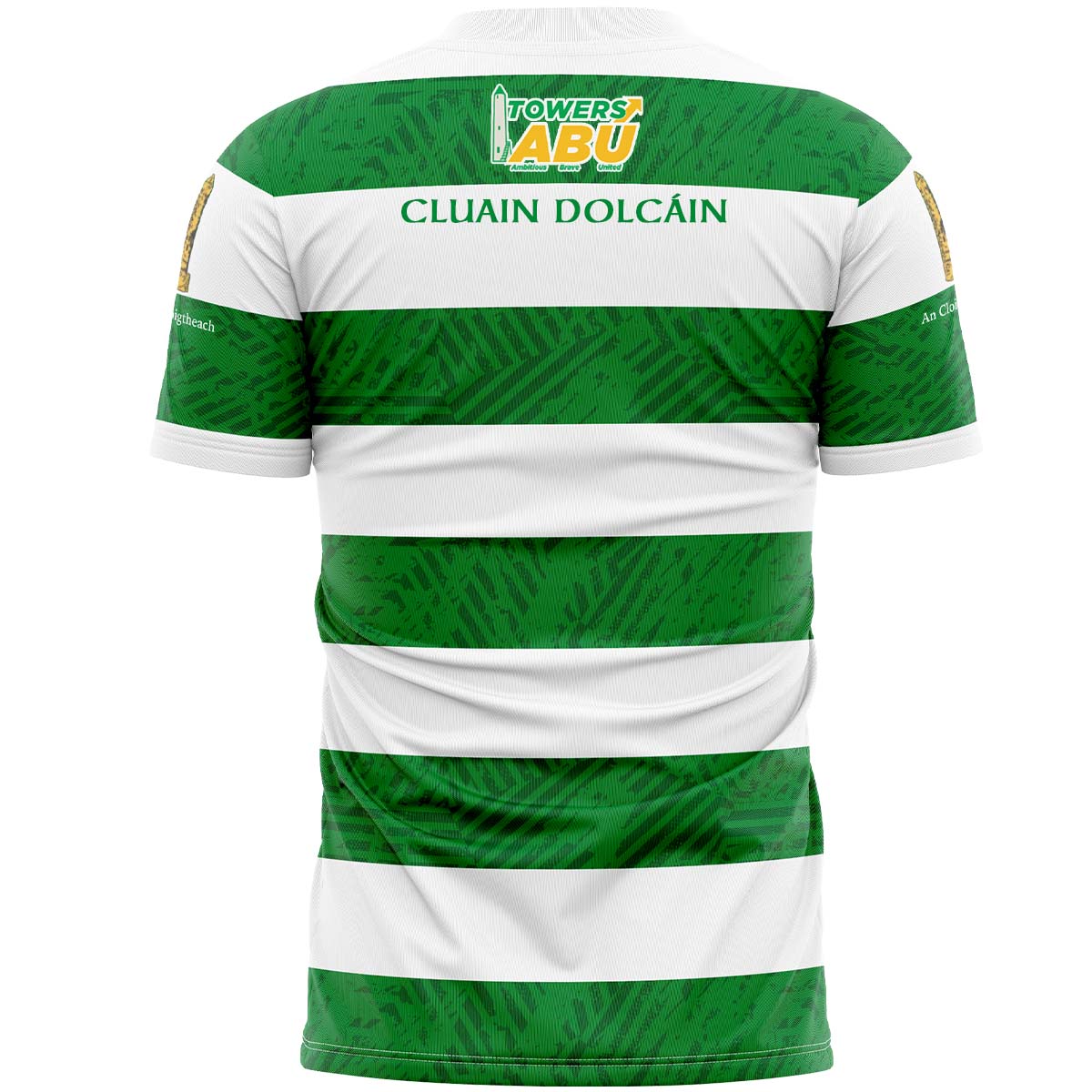 McKvr Round Tower GAA Clondalkin Home Jersey - Adult - Green/White Player Fit