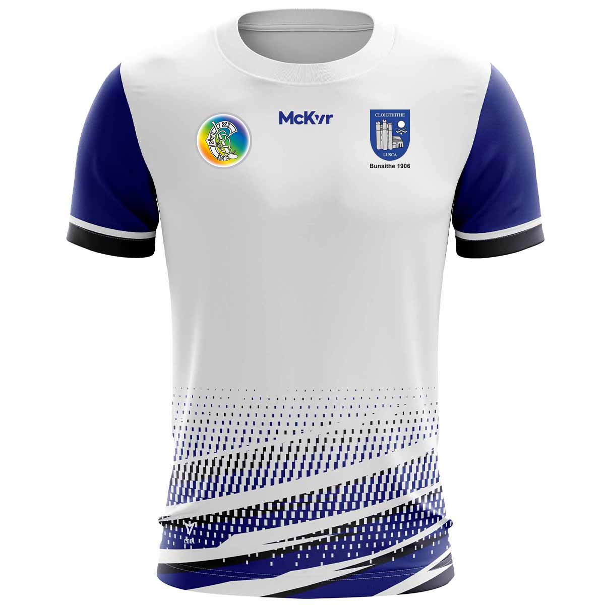 Mc Keever Round Towers Camogie Lusk Training Jersey - Adult - White Player Fit