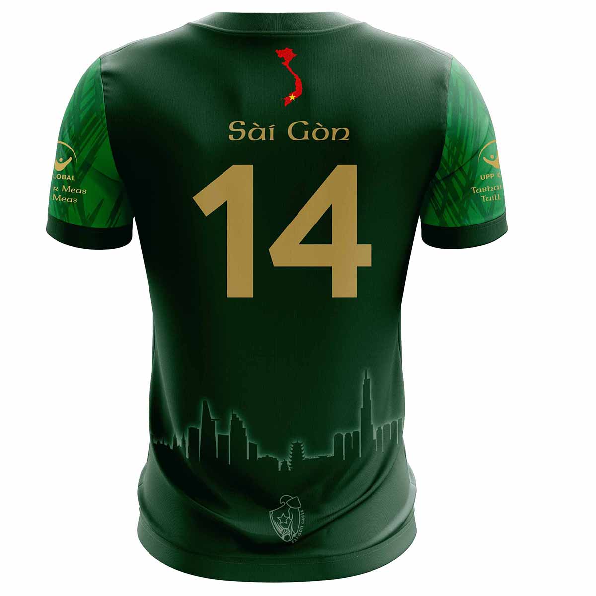Mc Keever Saigon Gaels GAA Numbered Away Jersey - Adult - Green