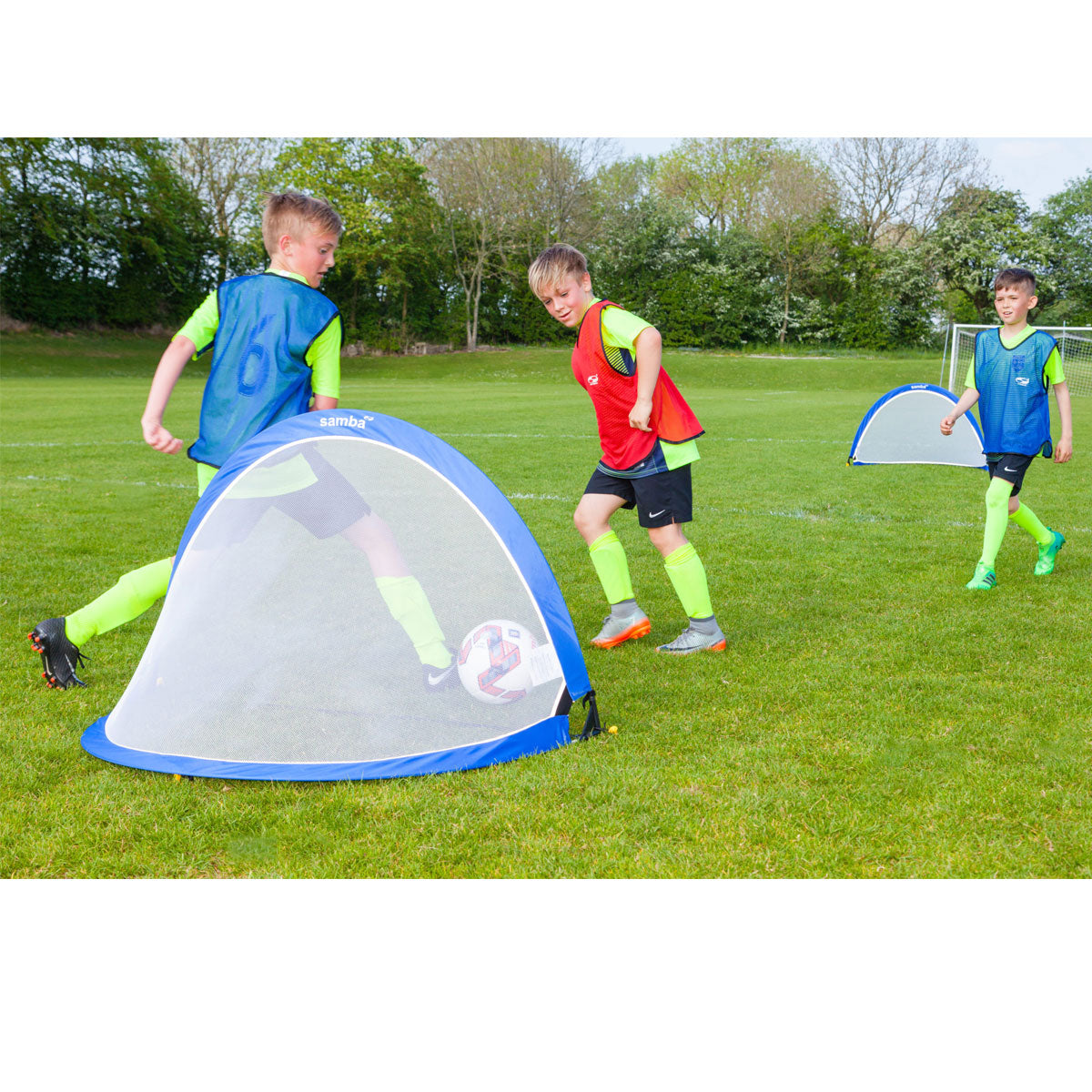Samba Soccer Elite Pop Up Goal 6ft Round - Blue