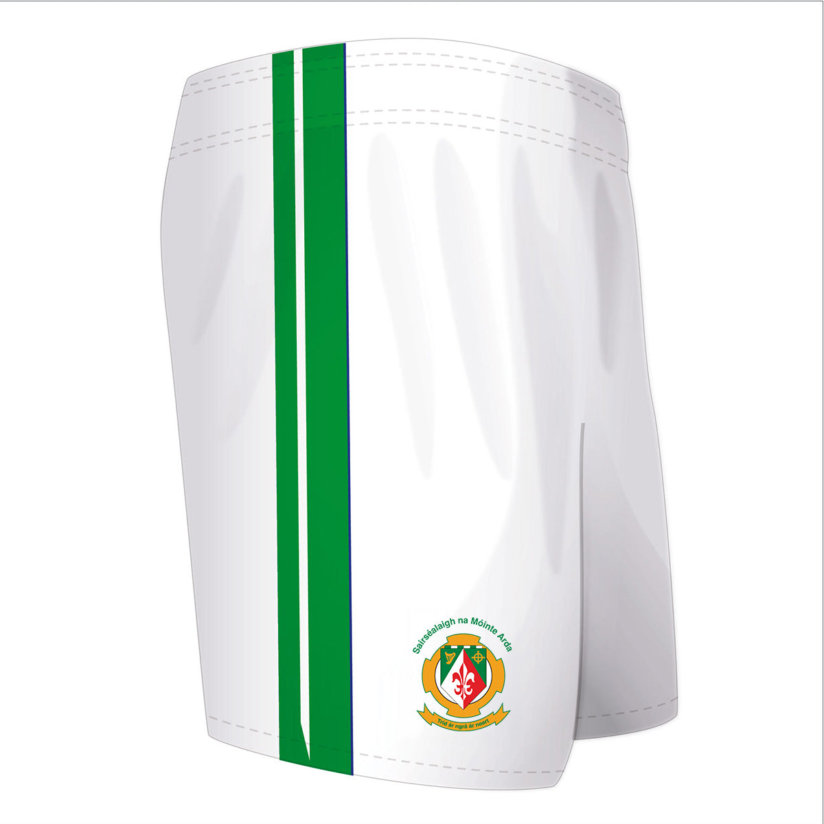 Mc Keever Sarsfields GAA Match Shorts - Adult - White/Green