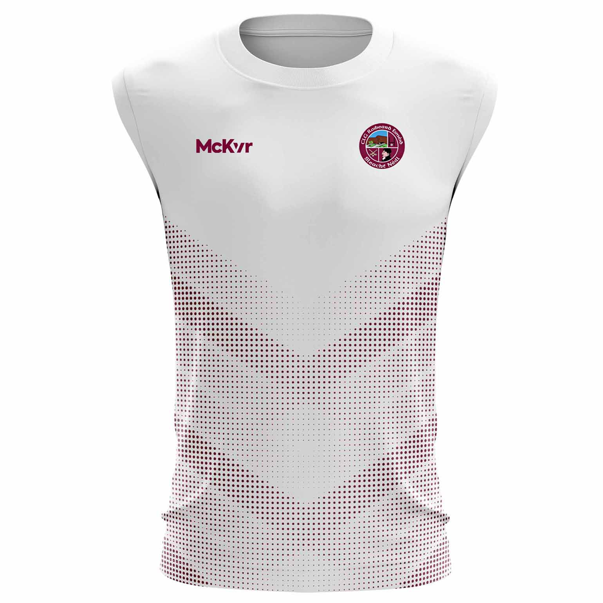 McKvr Slaughtneil GAC Training Vest - Adult - White