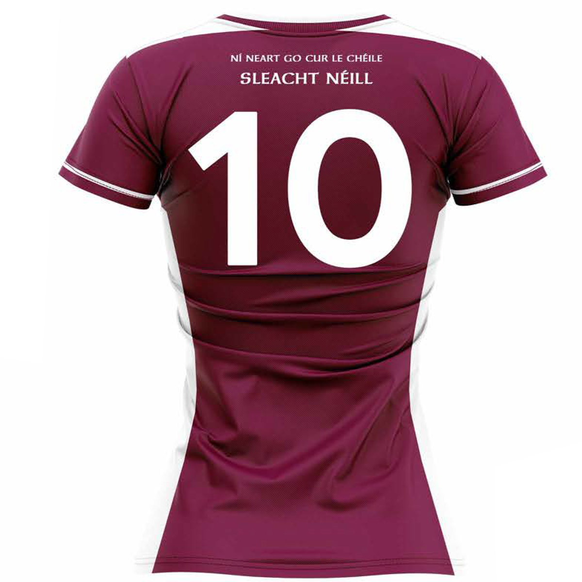 McKvr Slaughtneil Camogie Numbered Playing Jersey - Womens - Maroon/White