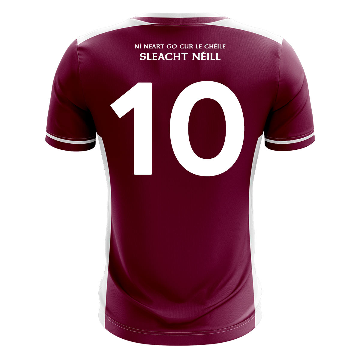 McKvr Slaughtneil Camogie Numbered Playing Jersey - Adult - Maroon/White Player Fit
