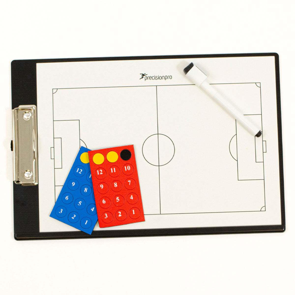 Precision Training Soccer Coaches Double Sided Tactics Clipboard