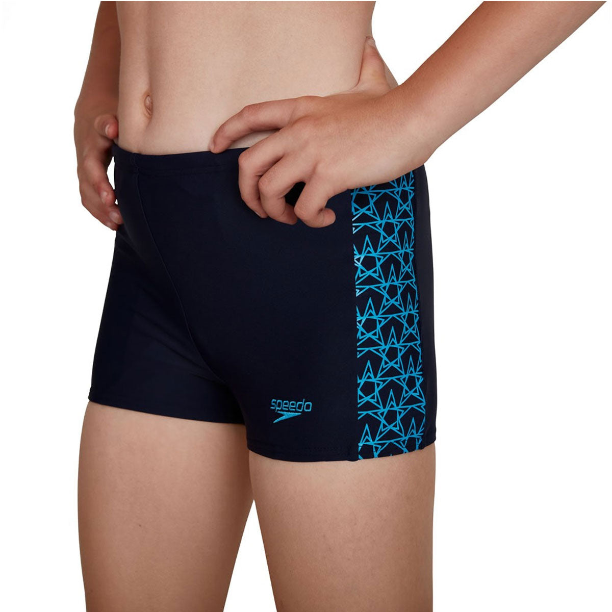 Speedo Boomstar Splice Aquashort - Boys - Navy/Pool