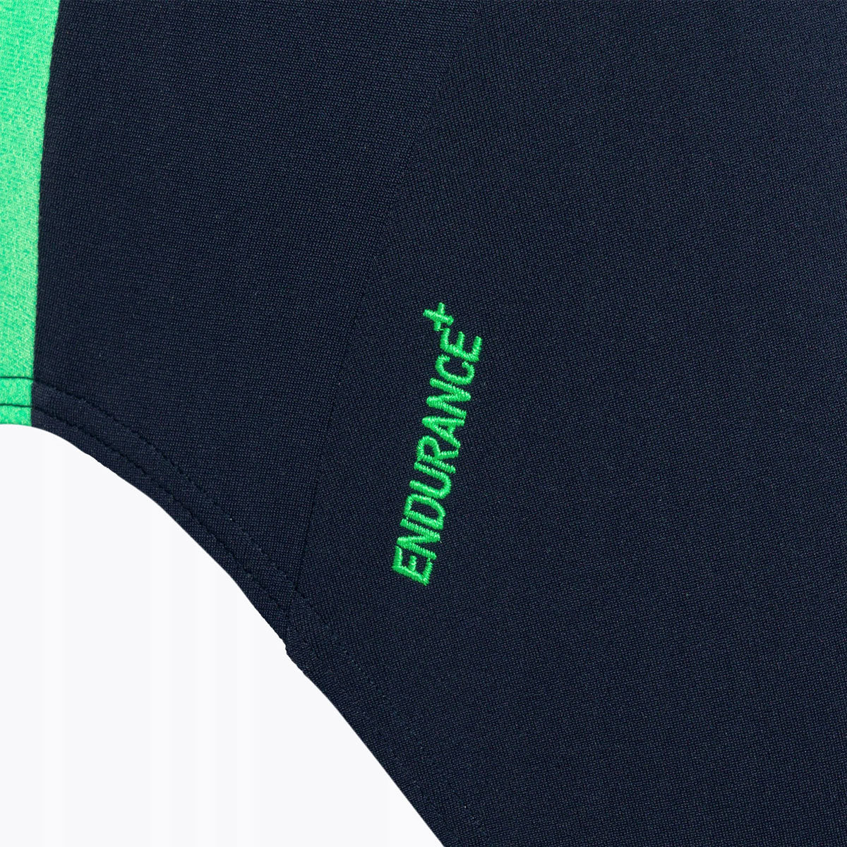 Speedo Boom Logo Splice Muscleback Swimsuit - Womens - Navy/Green