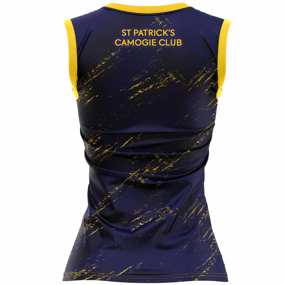 McKvr St Patricks Camogie Club Training Vest Design 1 - Womens - Navy/Saffron