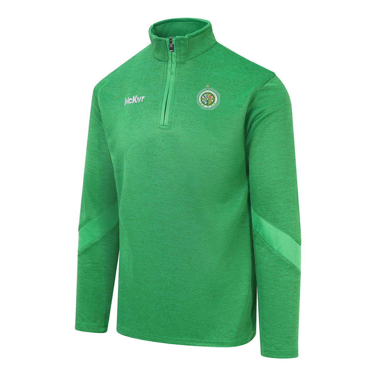 Mc Keever The Association of Irish Celtic Supporters Clubs Core 22 1/4 Zip Top - Youth - Green