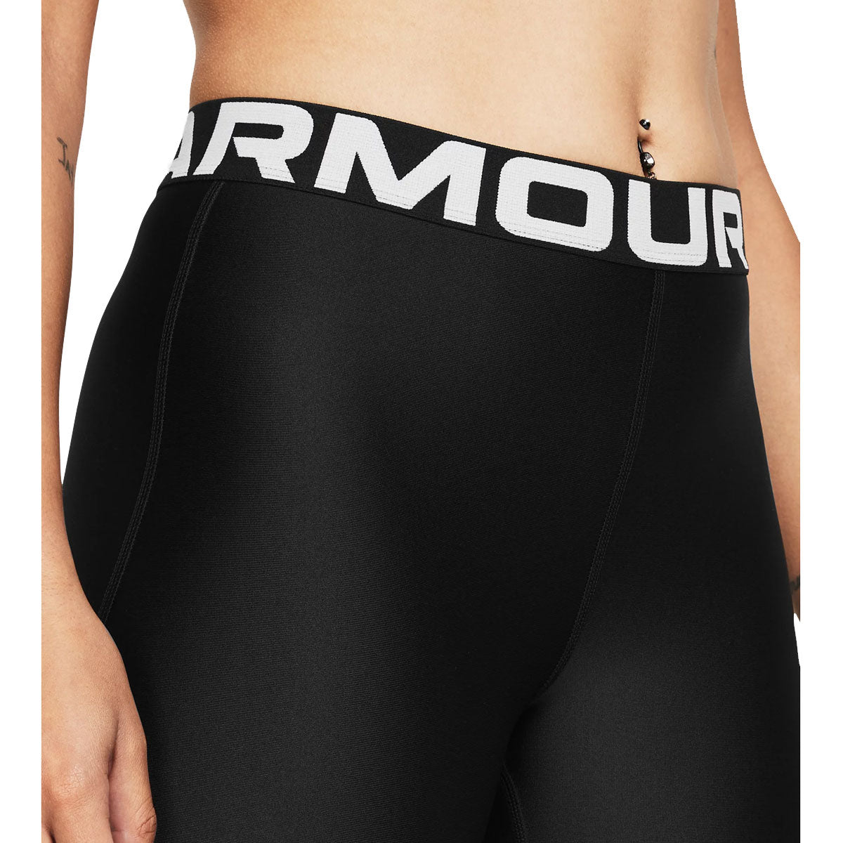 Under Armour Heatgear Authentics 8 inch Shorts - Womens - Black/White