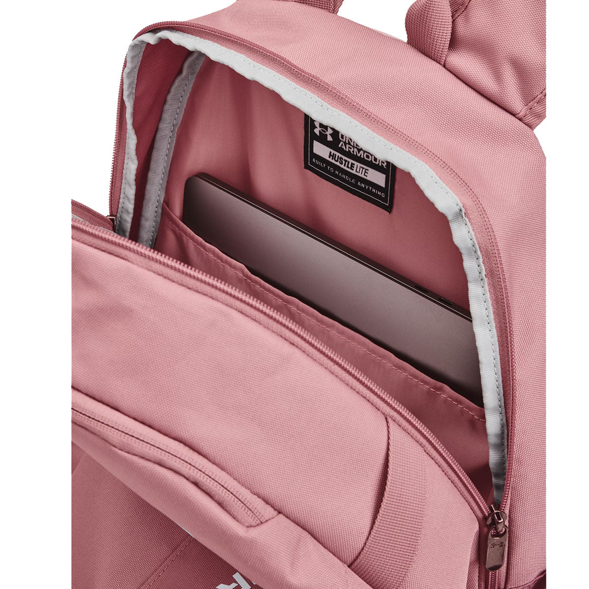Under Armour Hustle Lite Backpack - Pink Elixir/White