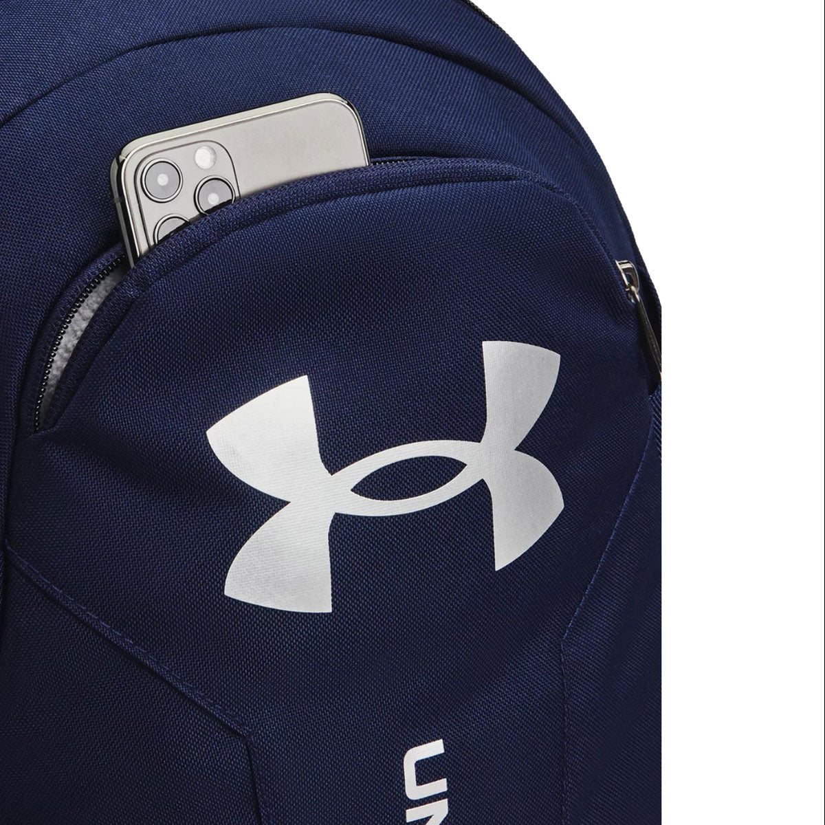 Under Armour Hustle Lite Backpack - Midnight Navy/Metallic Silver