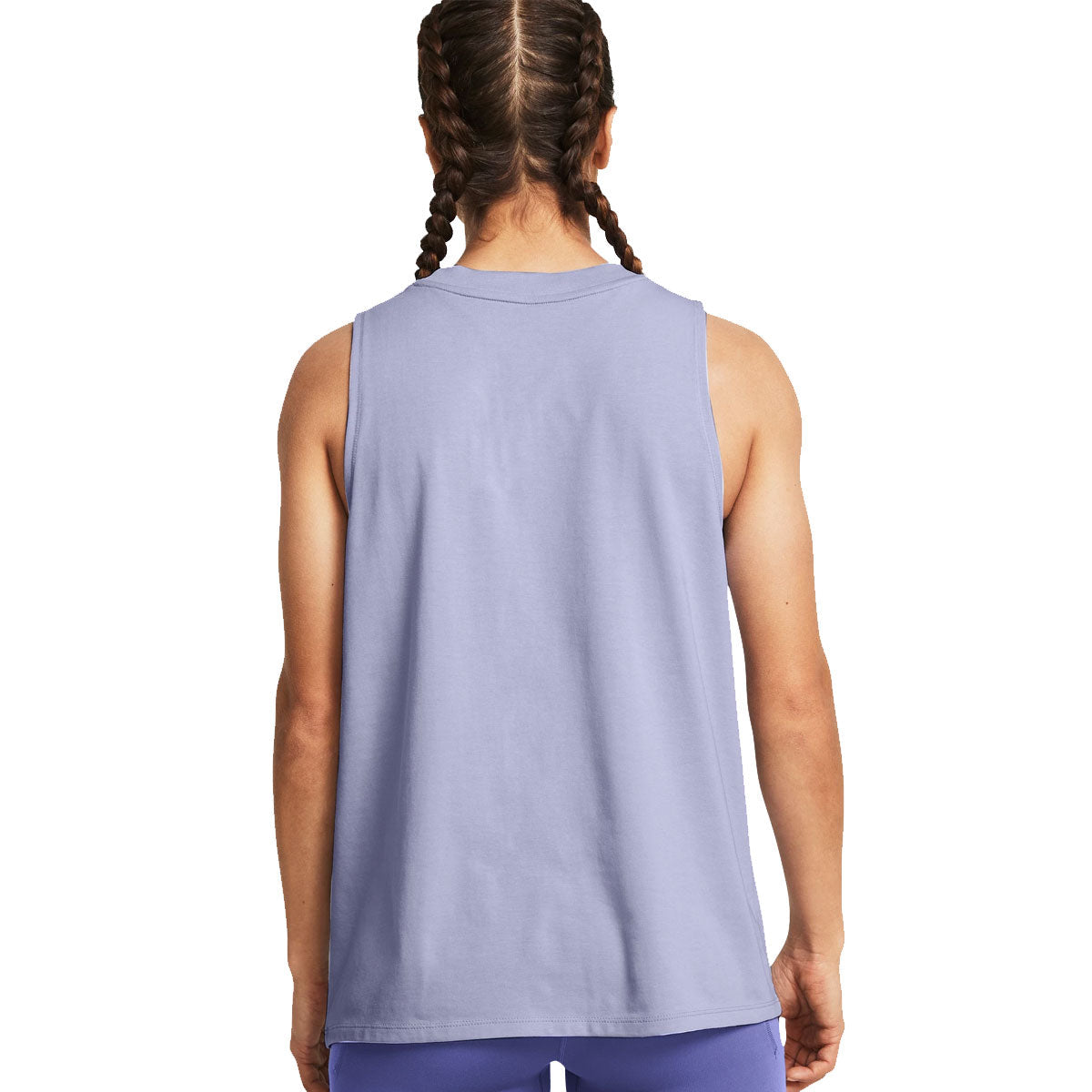 Under Armour Off Campus Muscle Tank Top - Womens - Celeste/White