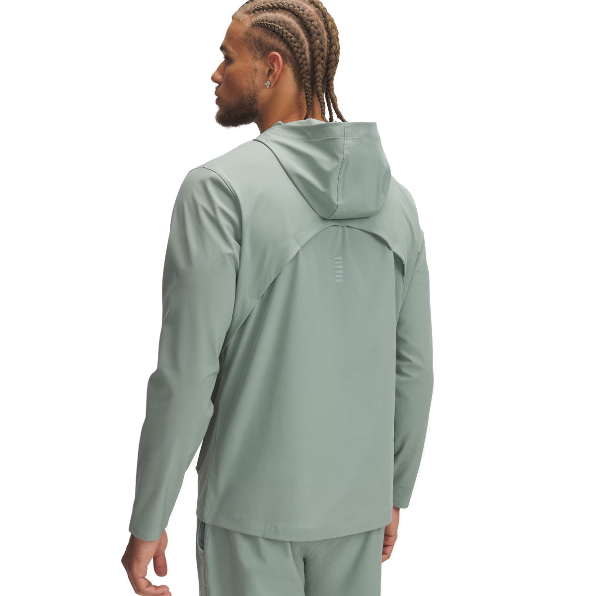 Under Armour OutRun The Storm Jacket - Mens - Silica Green/High Vis Yellow/Reflective