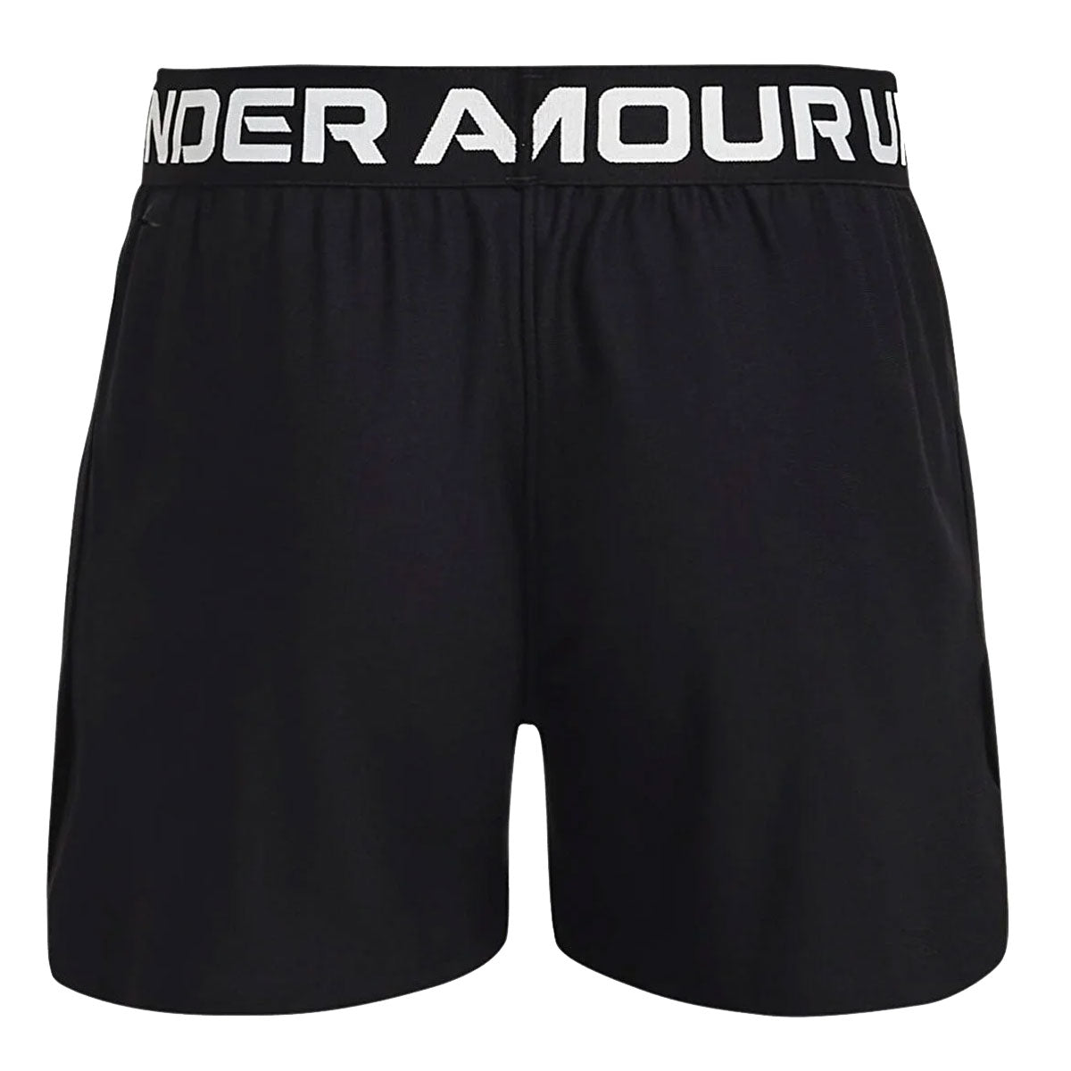 Under Armour Play Up Shorts - Girls - Black/Metallic Silver