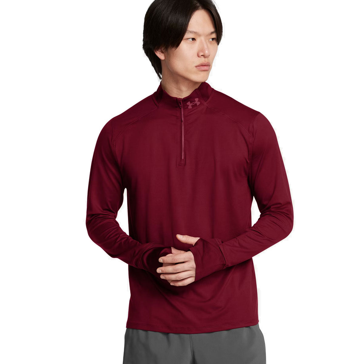 Under Armour Qualifier Run 1/4 Jacket - Mens - Cardinal/Reflective