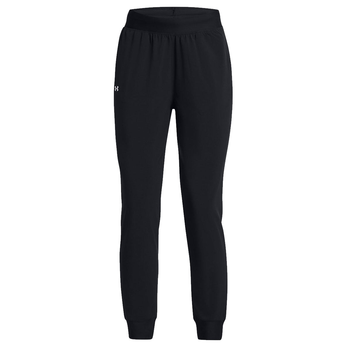 Under Armour Rival High Rise Woven Pants - Womens - Black/White