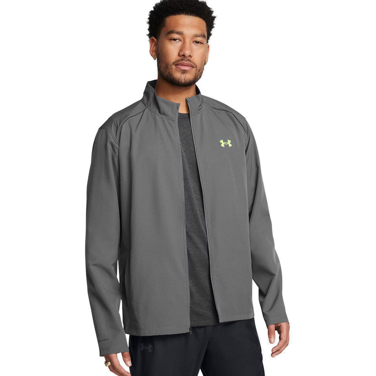 Under Armour Storm Run Jacket - Mens - Castlerock/Morph Green/Reflective