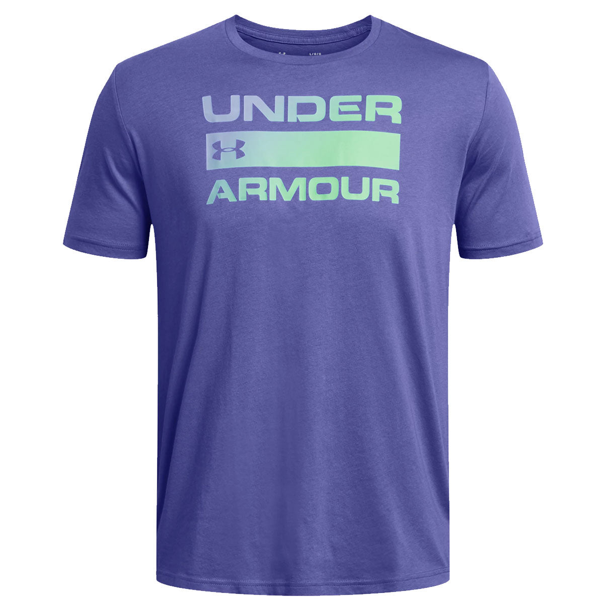 Under Armour Team Issue Wordmark Short Sleeve Training Tee - Mens - Starlight/Matrix Green/Celeste