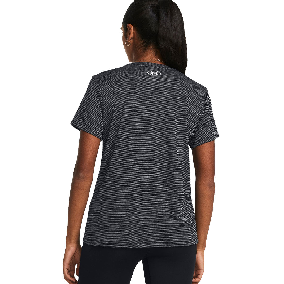 Under Armour Tech Textured Short Sleeve Tee - Womens - Black/White