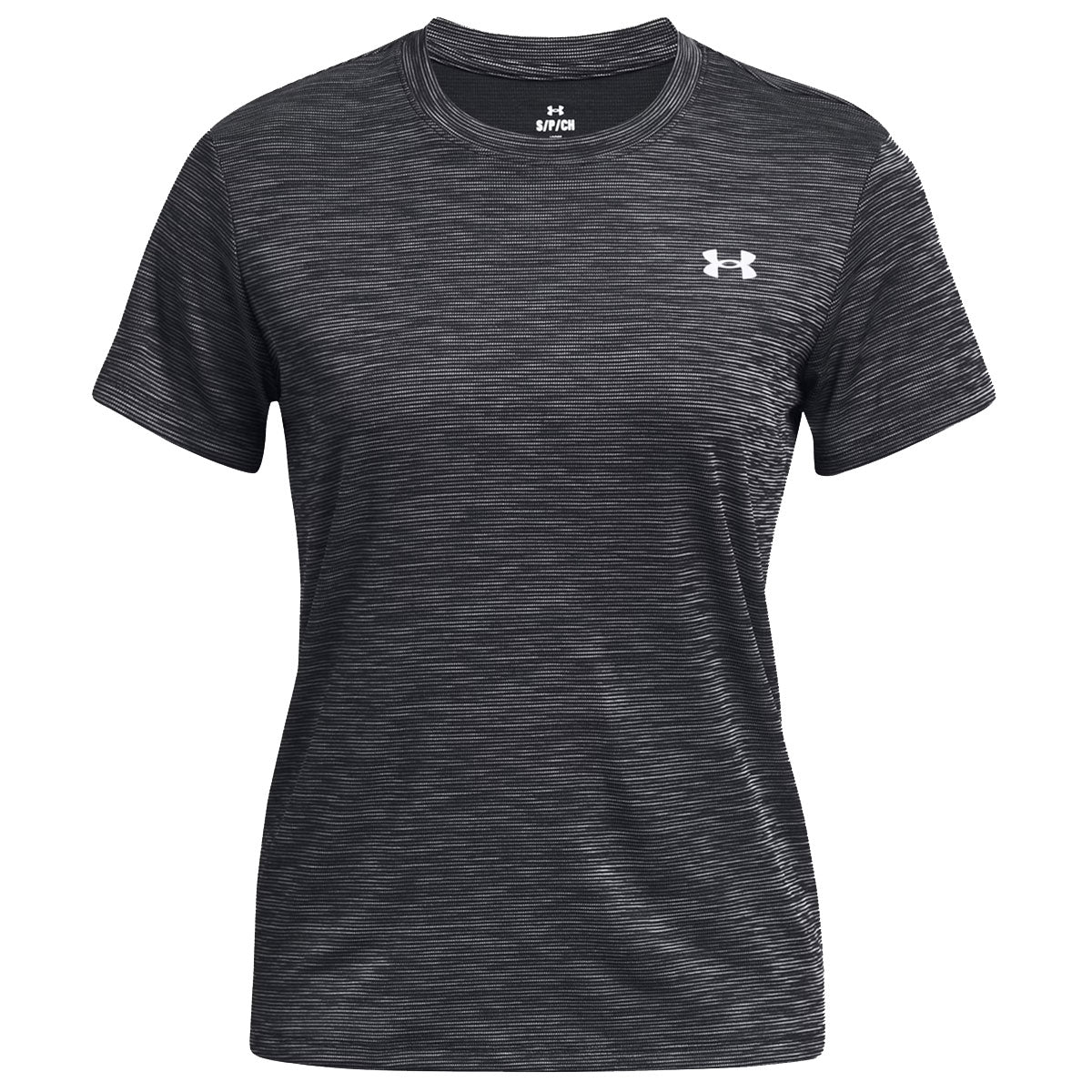 Under Armour Tech Textured Short Sleeve Tee - Womens - Black/White