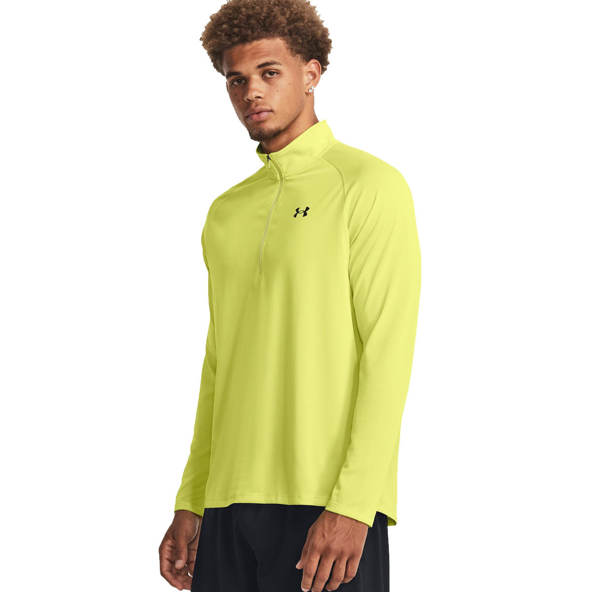 Under Armour Tech 1/2 Zip Training Top - Mens - Lime Yellow/Black