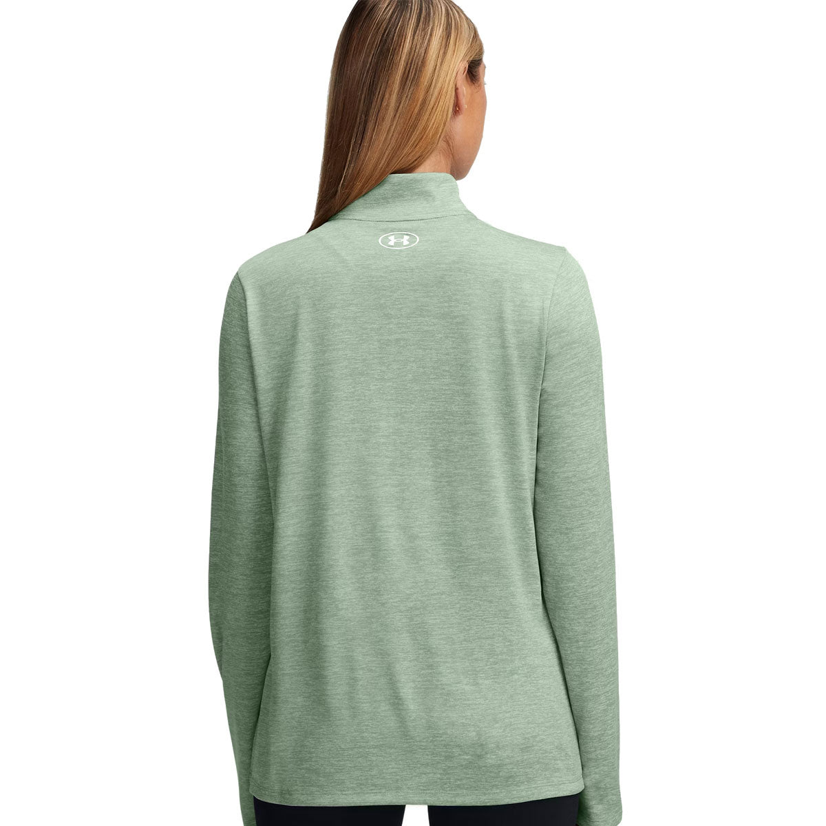Under Armour Tech 1/2 Zip Twist - Womens - Silica Green/White