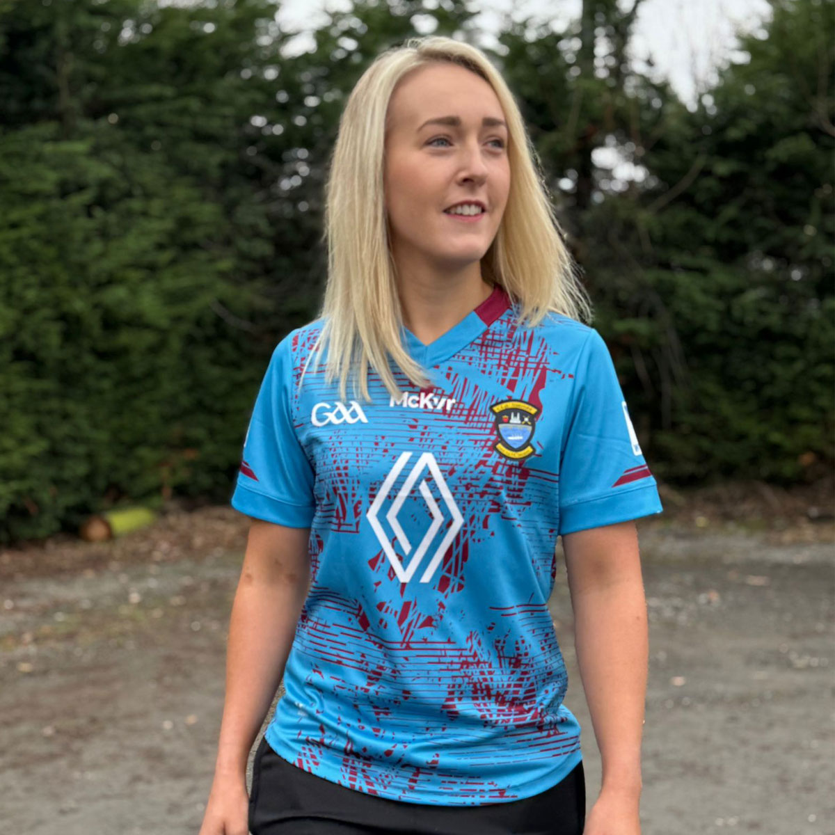 Mc Keever Westmeath GAA Training Jersey - Womens - Cyan/Maroon